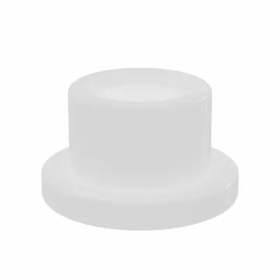 BUNTING BEARINGS Sleeve Bearing: Nylon, 3/16 in Bore, 5/16 in OD, 1/4 in Overall Lg, Off-White - General Purpose Plastic Flanged Sleeve Bearings