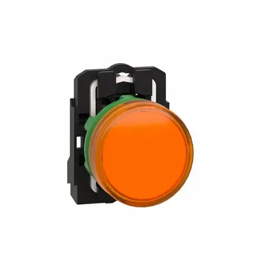 SCHNEIDER Pilot Light: 22 mm Panel Mounting Size, Orange, LED - LED Pilot-Lights