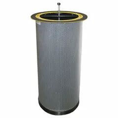 This HEPA cartridge filter is a replacement component for the PM2200 dust collector. It captures 99.97% of airborne particles at 0.3 micron, suitable for fine wood dust and particulate control in woodworking environments.