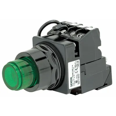 Siemens Illuminated Push Button: Illuminated, Extended Profile, Non-Metallic, 30 mm - Illuminated Extended-Length Push Buttons