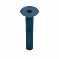 Socket Flat Head Screw: M4x0.70 Thread Size, 25 mm Lg, Flat, Blue Phosphate, Alloy Steel, 25 PK (MPN UST187459)