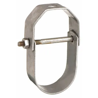 NVENT CADDY Clevis Hanger: 304 Stainless Steel, For 1 1/2 in Pipe, For 3/8 in Threaded Rod - Clevis Hangers for Tube & Pipe