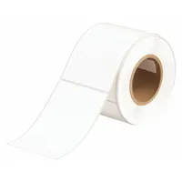 Pre-Cut Label Stock Roll: 4 1/8 in x 6 3/32 in, Acrylic, Permanent Adhesive, 200 Labels, Permanent (MPN J50-262-2595)