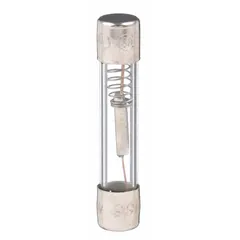 Time-delay cylindrical fuse rated 6.25 A at 250 V AC. Physical size 1/4 in x 1 1/4 in. Provides overcurrent protection while allowing temporary inrush currents. Suitable for applications such as control panels, power supplies, and motor circuits.