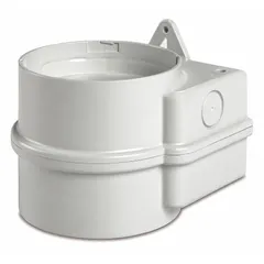 Gray wall-mount base for SLM200 warning light. Compatible with SLM100, SLM1400, SLM1450, SLM200, SLM300/350, SLM500, SLM600, SLM700, and SLM800 series. Provides a secure mounting platform for industrial signaling applications.