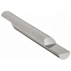 This double-end carbide engraving tool blank is made from 720-grade carbide for wear resistance. It has a 3/16" diameter, 2" overall length, and 1/2" split length. Suitable for precision marking, engraving, and scribing on hard materials in manual or CNC engraving machines.