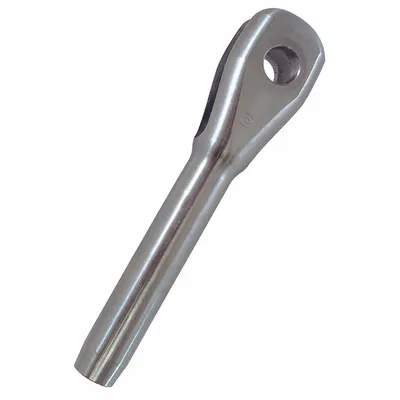 LOOS Clevis Fork End Fitting 667-6X, 316 Stainless Steel, 3/16 in Rope Dia - Clevis Fork End Fittings