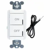 LITHONIA LIGHTING Wireless Wall Switch: 2 Buttons, Acuity Lithonia CM WR Sensor, 120 to 277V AC (MPN SPODMR WR WH)