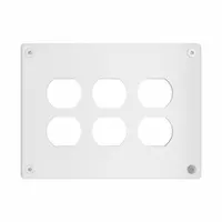 LEGRAND Wall Plate: Duplex Outlet, 3 Gang, White, Jumbo Size (MPN WSP03D1PS)