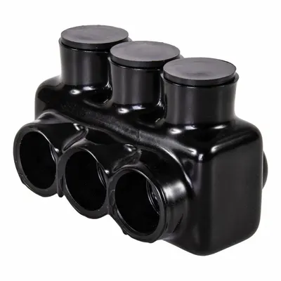 POLARIS Multitap Connector: 3 Port, Single-Sided Entry, 10 AWG – 350 kcmil Wire Size - Dry-Location Single-Sided Entry Multitap Connectors