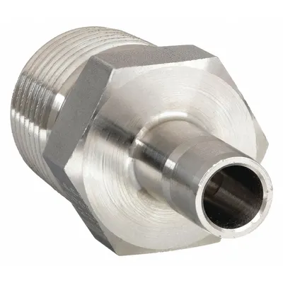PARKER Double-Ferrule Stainless Steel Fitting: 3/8 in OD x 1/2 in MNPT - Double-Ferrule Stainless Steel Fittings
