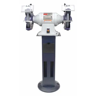 Dayton Bench Grinder with Stand: Fixed Speed, 1 1/2 hp, 10 in Max Wheel Dia, 1,800 RPM - Fixed-Speed Pedestal Grinders