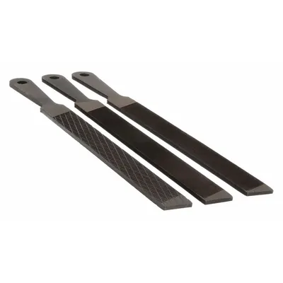 WESTWARD File Set: 10 in Flat Chip-Breaking/10 in Flat with Handle/10 in Mill Bastard with Handle - General Purpose File Sets