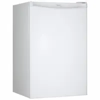 DANBY Mini Refrigerator with Freezer Section: White, 4.4 cu ft Total Capacity, 4 Shelves (MPN DCR044A2WDD)