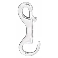 This slide bolt spring snap is made of iron with a 9/16 in opening size. It features a slide bolt closure for secure, quick-attach connections in non-lifting applications such as tethering or securing loads. Not for lifting