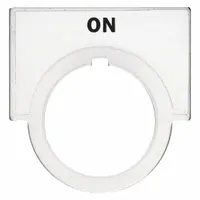 Legend Plate: 30 mm Panel Mounting Size, Half-Round, 1 1/2 in Overall Ht x 2 in Overall Wd (MPN 52NL11)
