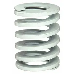 This RAYMOND die spring is an ISO-D series, alloy steel spring with a cylindrical shape and closed, ground ends. It measures 2 1/64 inches in length and is supplied in a 10-pack. Typical applications include stamping dies, metal-forming tools, and industrial presses where controlled, high-force return action is required.