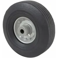 APPROVED VENDOR Solid Wheel: 6 in Wheel Dia., 6 in Wheel Wd, Rubber, 200 lb Load Capacity, Steel