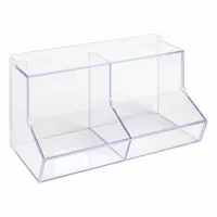 Lab Bulk Bin: 8 1/2 in Overall Wd, 9 in Overall Ht, 16 3/4 in Overall Lg, PETG, Clear, Wall (MPN BLKBNLDDBL8-T)