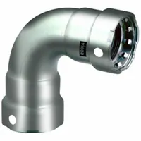 VIEGA MEGAPRESS Crimp Elbow Fitting: 2 in Pipe x 2 in Pipe Size, Press-fit x Press-fit, FKM (MPN 91720)