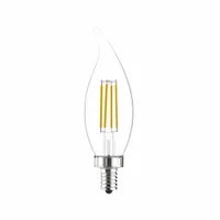 GE LAMPS Compact LED Bulb: Candelabra Screw (E12), LED, (CA) Candle Angled, CA10, 3.5 W Watt, 2700K (MPN LED4DFCAC-C/927)