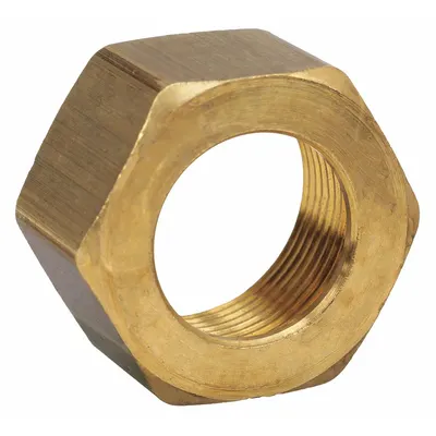 PARKER Compression Fitting Nut: 3/16 in OD Fitting Size, Compression, Brass - Standard Sleeve Brass Compression Fittings