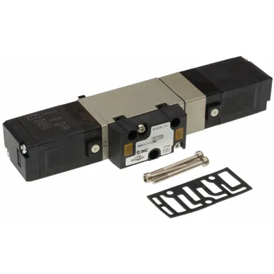 SMC Solenoid Air Control Valve: Five-Way / Two-Position, Single Solenoid - SMC VFR Series Directional Control Valves