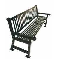 ULTRASITE Outdoor Bench: Savannah, 72 in Overall Lg, 36 1/8 in Overall Ht, Brown, Brown, Steel (MPN 922-S6-BROWN)