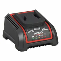 RIDGID Battery and Charger Kit: Single-Port Charging, For 18V DC, 100-240V AC (MPN 66003)