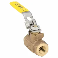 APOLLO Manual Two-Way Ball Valve: 1/4 in, Bronze, Straight, FNPT x FNPT, 600 psi Max. Pressure (CWP) (MPN 7010127)
