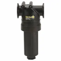 BANJO Inline Strainer: Polypropylene, 1 1/2 in, Manifold Flange, Mesh, 50 mesh Screen Size, Black (MPN MLST150-50)