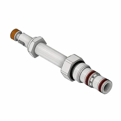 Parker Spool Valve: Steel, Screw-In, Two Positions, Three-Way, C08-3 Valve Cavity Size - Solenoid Cartridge Valves