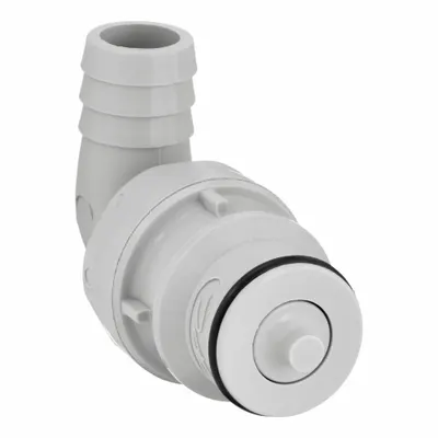 COLDER Quick Connection Coupling: Straight, 1/2 in ID Size, Barbed x Barbed, Polypropylene - Polypropylene Quick-Disconnect Tube Fittings