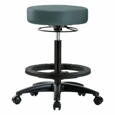 OEM Stool: Vinyl, Ht Range 24 1/2 in to 34 1/2 in, 17 in Seat Wd, 17 in Seat Dp - Vinyl Lab Stools