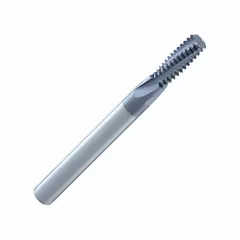 Helical-Flute Thread Mill, 9/16"-12 UNC, TiAlN Coated Carbide, 4 Flute