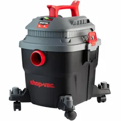 This SHOP-VAC wet/dry vacuum features a 6-gallon plastic tank for corrosion resistance and lightweight portability. It includes a 7 ft hose with 1-7/8 in diameter for general purpose pickup of liquids and dry debris in workshops, factories, and maintenance areas.