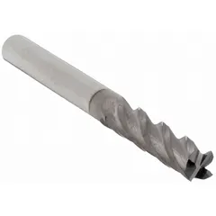 This carbide square end mill features a TiCN coating for increased hardness and wear resistance. With 4 flutes and a 5/32" diameter, it is suited for general-purpose milling of steel, stainless steel, and cast iron in industrial manufacturing and maintenance applications.