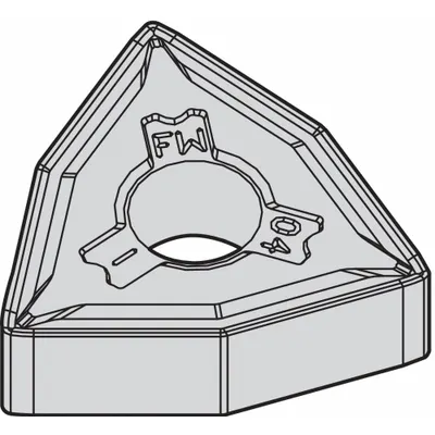 WIDIA Turning Insert: WNMG432FW - Trigon (W) Indexable Turning Inserts