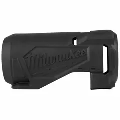 This protective boot is designed to fit compatible impact drivers, providing a layer of defense against job-site impacts and abrasion. It helps reduce wear on the tool housing in industrial environments.