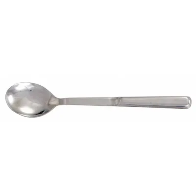 CRESTWARE Serving Spoon: 11 3/4 in Overall Lg, Silver - Serving Spoons