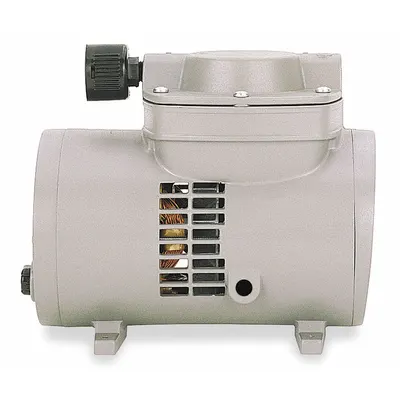 THOMAS Compressor/Vacuum Pump: 1/8 hp, 115V AC, 23.8 in Hg Max Vacuum - Diaphragm Combination Compressor & Vacuum Pumps