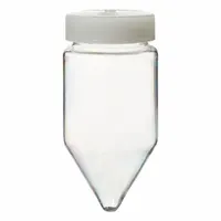 Centrifuge Bottle: Polystyrene, 175 mL Capacity, 61.5 mm Body Dia, Closure Included, HDPE, Colorless (MPN 3145-0175)