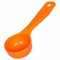 CARLISLE Portion Control Spoon: 2.5 oz Capacity, Acetal, Solid, Orange, NSF Certified, Acetal (MPN 492524)