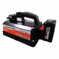 POWER TEAM Battery Pump: 10,000 psi Max. Op Pressure, 200 cu in/min Max. Flow Rate, 1/4 hp Max. HP (MPN PB102-1)