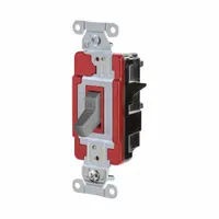 HUBBELL Wall Switch: Toggle Switch, Single Pole, Maintained, Gray, 120/277V AC, 20 A (MPN HBL1221STGY)