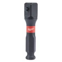 MILWAUKEE Impact Socket Adapter: 7/16 in Input Drive Size, Black Oxide, 1/2 in Output Drive Size (MPN 48-32-5100)