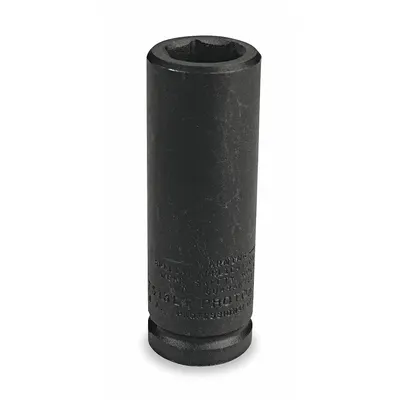 PROTO Impact Socket: 3/4 in Drive Size, SAE, 1 3/8 in Socket Size, 6-Point, Deep - Thin Wall Impact Sockets
