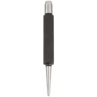 Center Punch: 1/16 in Tip Size, Square, 3 in Overall Lg, 1 in Taper Lg, Knurled Grip, Box, 23/64 in (MPN 264A)