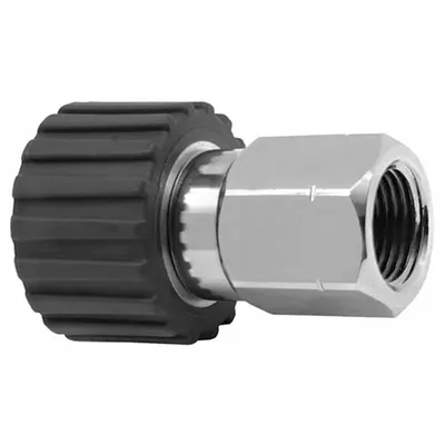 MOSMATIC Rotary Union: Straight, Nickel-Plated C38500 Brass, 1 Passages - Brass Rotating Joints & Unions