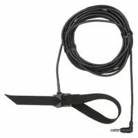Thermistor probe for surface temperature measurement on pipes and other media. Features ±2°F accuracy and connects via phono jack. Suitable for HVAC, refrigeration, and process monitoring applications